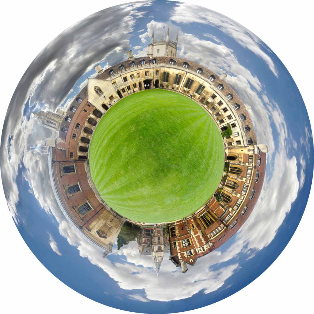 Pembroke College court, by Edward Hill