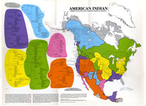 American Indian Map, and Navajo Map